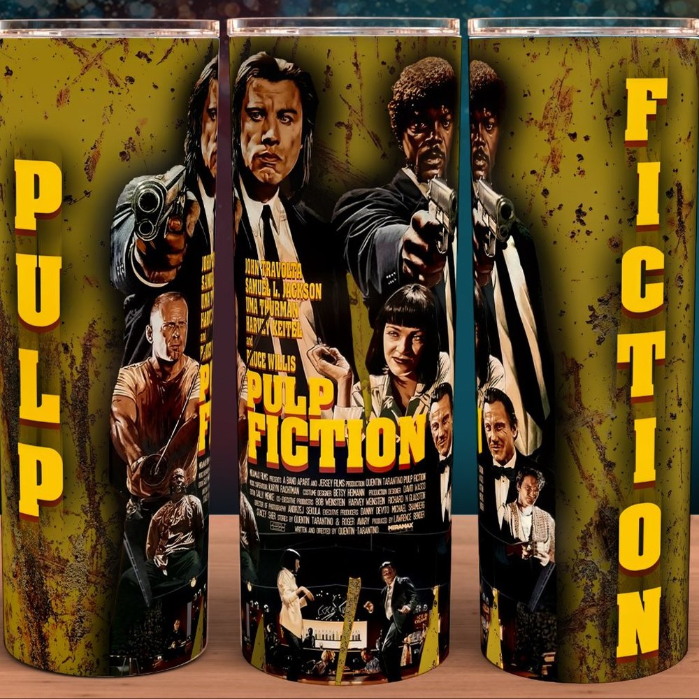 Pulp Fiction Classic 90s Movie Tumbler 20oz